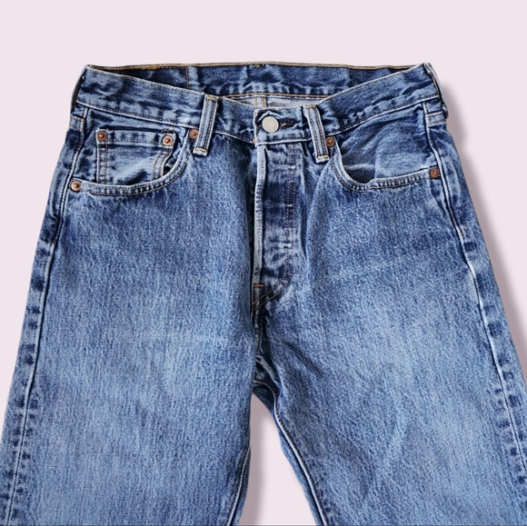 Vintage Levi's 501 Original Straight Fit Jeans - Picture 4 of 12